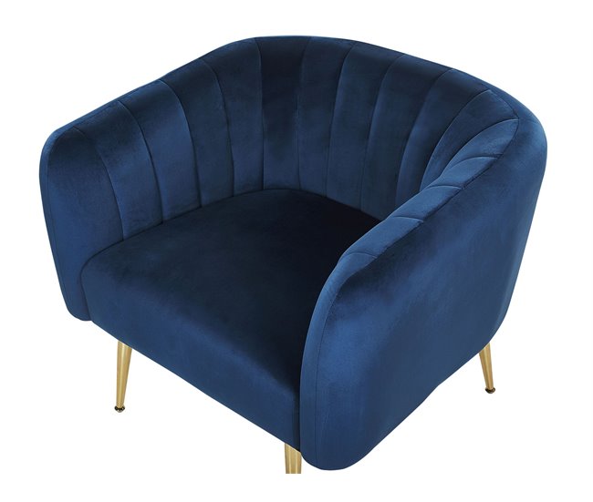Beliani Sillón LACONIA Azul