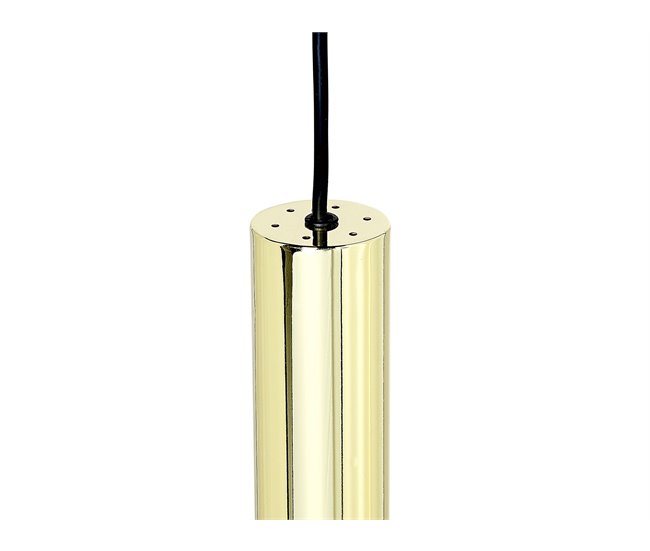 Beliani Candeeiro de tecto BROSNA Dourado