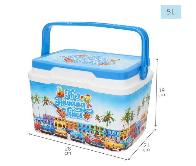 Aktive Geleira de praia rígida 5 litros Tendências de verão Multicor