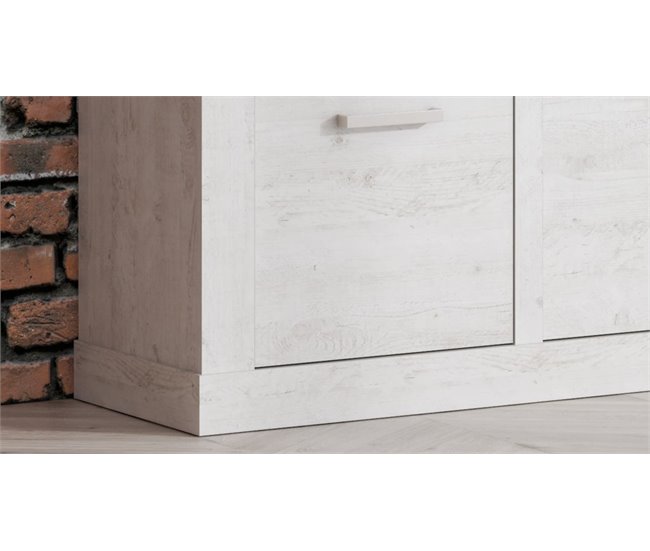 Aparador com 2 portas e 1 gaveta VERONA Branco/ Madeira