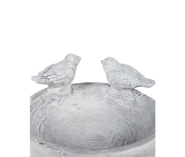 Beliani Fuente de bano para pájaros MAMOU Cinza