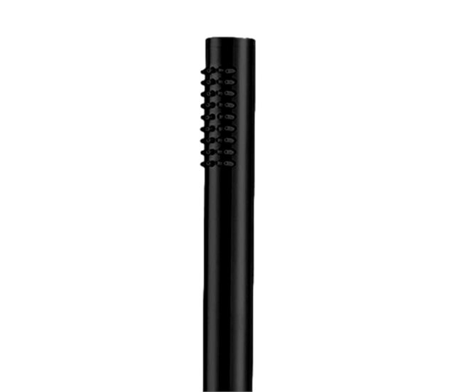 Chuveiro exterior em aço inoxidável BOSA 316L com duche de mão e lavagem dos pés, Satin Black Preto