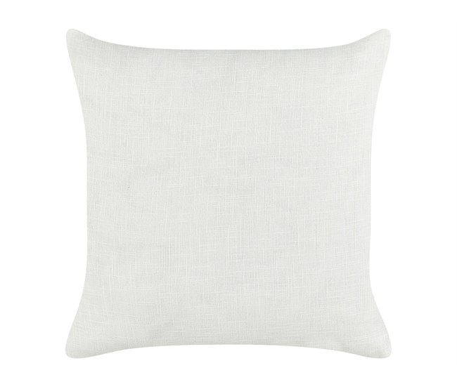Beliani Almofada decorativa MILAS Branco/ Preto