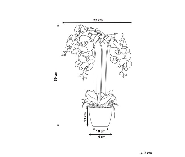 Beliani Planta artificial ONCIDIUM ORCHID GR1531651