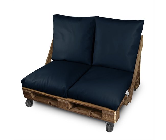 Almofada Multi-usos Chão ou Encosto ou Assento para Palets Exteri 60x80 Azul