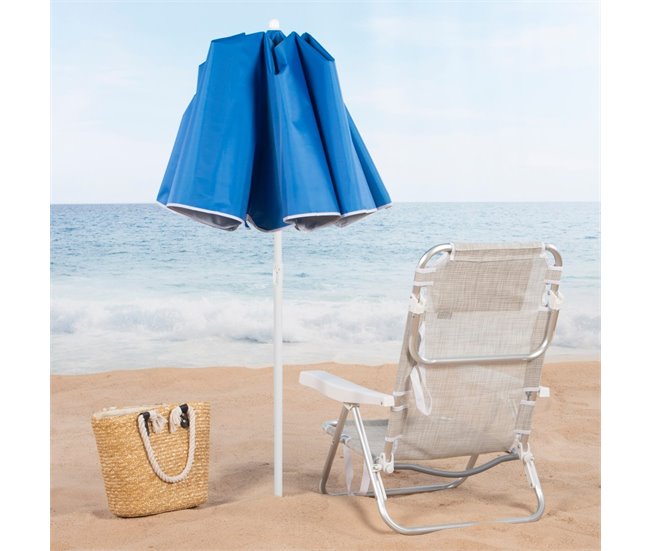 Guarda-sol Aktive compacto e inclinável UV50 c/capa Azul
