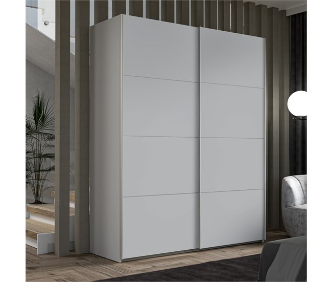 Roupeiro NEVADA portas deslizantes Cinza