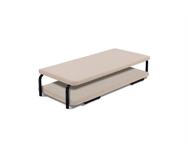 Base Dupla Tapiflex 90x190 Revestida a tecido cru Cru