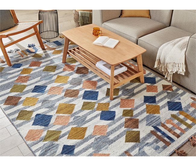 Beliani Kilim KASAKH 160x230 Multicor