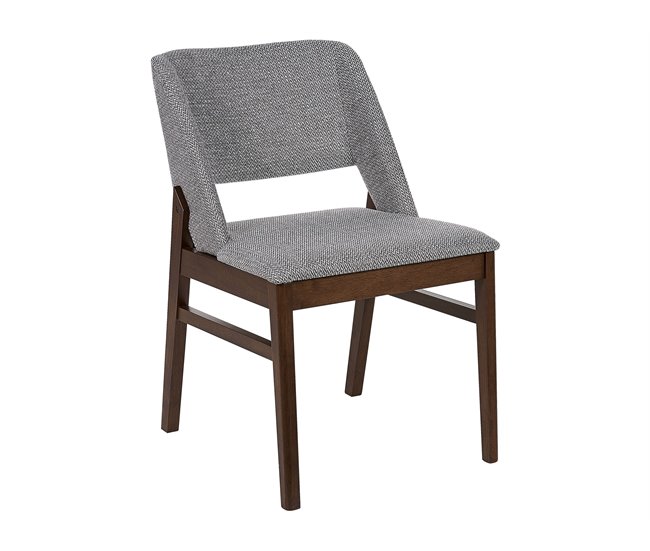 Beliani Silla de comedor BELLA Cinza Claro