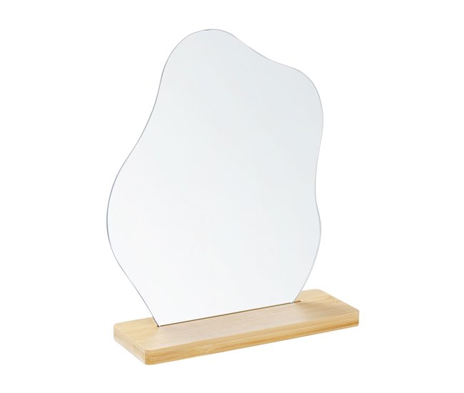 Beliani Espelho decorativo LOZERE Castanho