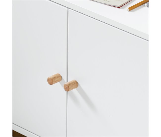 Organizador de brinquedos para estante infantil SoBuy KMB84-W Branco
