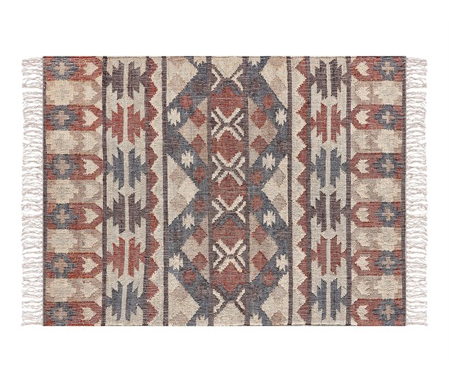 Beliani Entrelaçado KALFA 140x200 Multicor