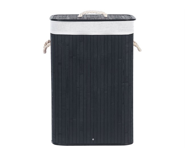 Beliani Cestas para la ropa KOMARI Preto