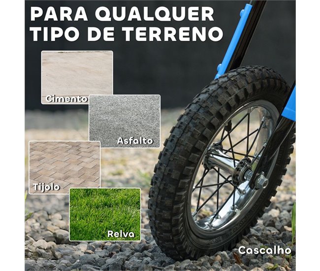 Moto Elétrica para Crianças PP, Metal AIYAPLAY Azul