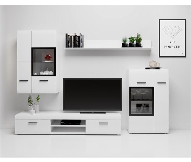 Compacto de TV CAREX 260 cm branca Branco