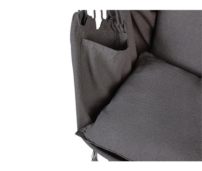 Beliani Sillón colgante BONEA Cinza