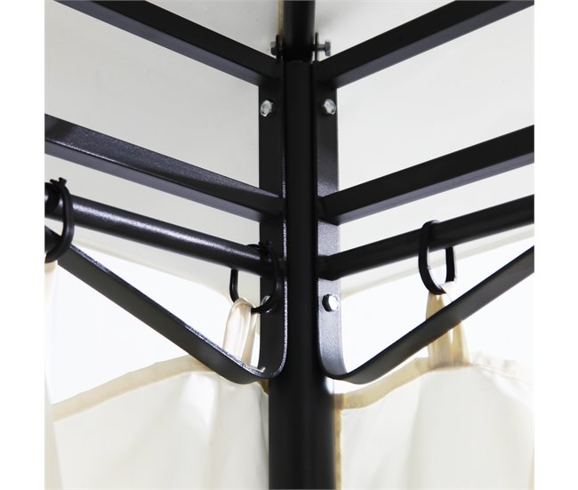 Pérgola RITA 275x400x300cm cor bege Bege