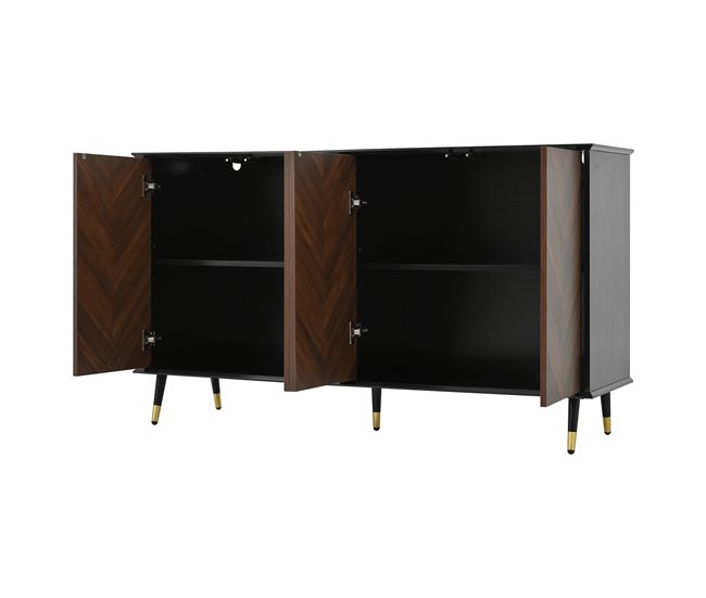 Aparadores Preto/ Madeira