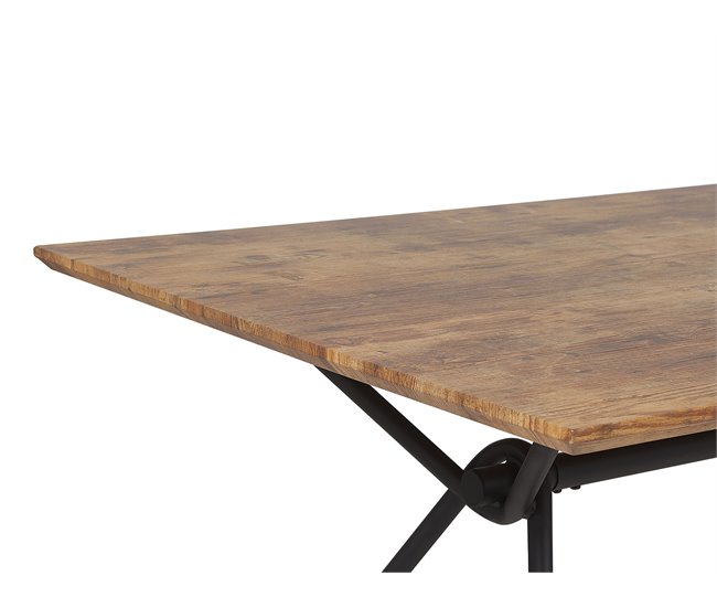Beliani Mesa de jantar AMSTERDAM Castanho