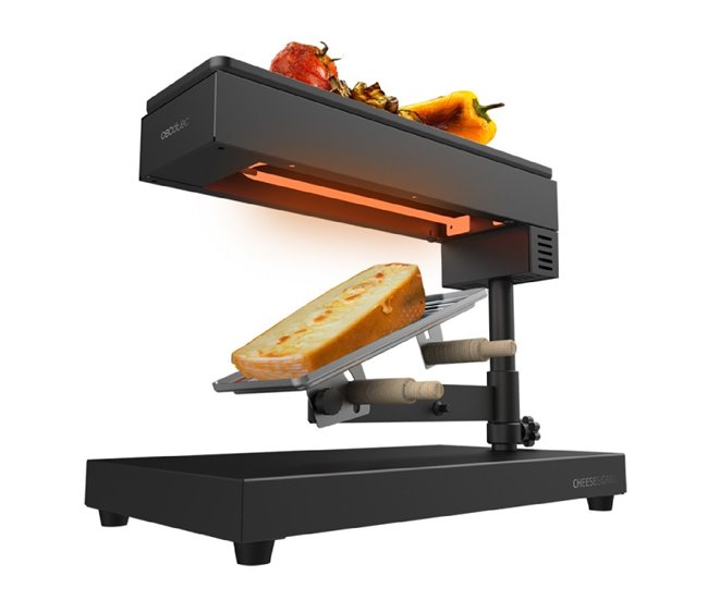 Raclette Cheese&Grill tradicional 6000 Preto Cecotec Preto