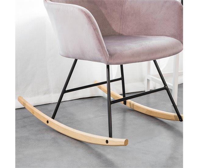 Poltrona de balanço FST68-P SoBuy Rosa