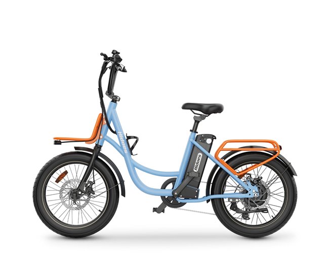 Bicicleta elétrica hidoes hd-c6 - motor 250w bateria 36v13ah rodas de 20 polegadas travão de disco
