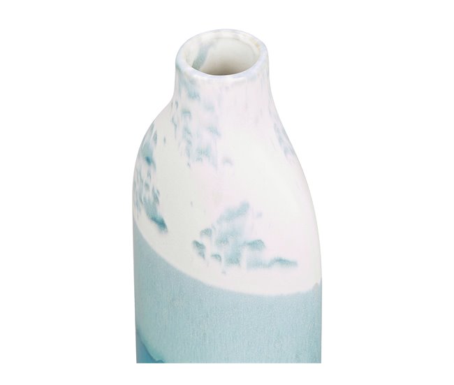 Beliani Jarrón para flores CALLIPOLIS Azul