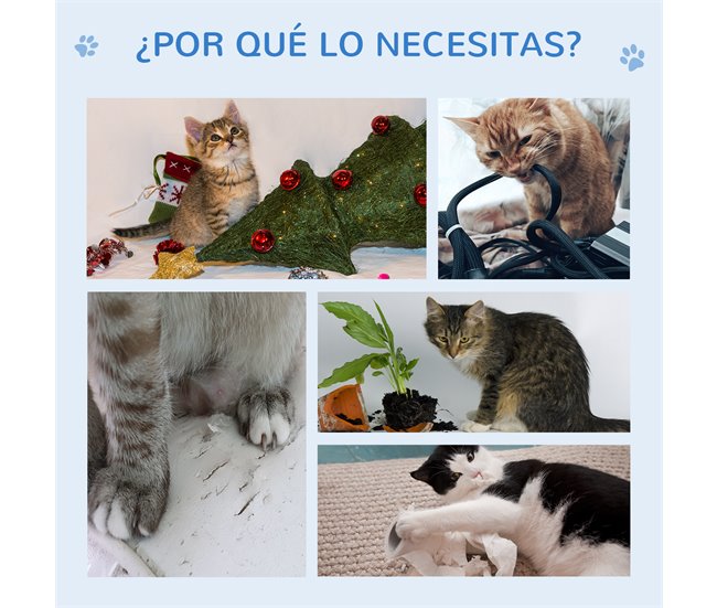 Árvore Arranhadora para Gatos MDF, Sisal PawHut Cinza
