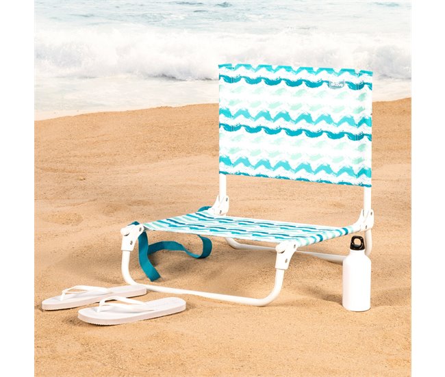 Aktive Pack de praia com guarda-chuva + cooler + 2 cadeiras Azul