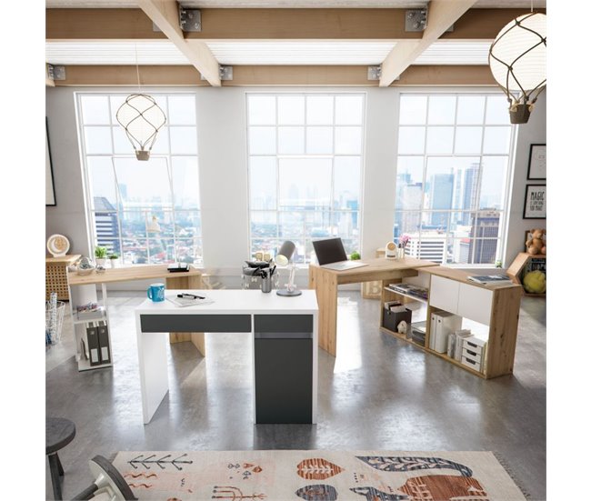 Mesa de escrita Kenya Carvalho Cinza