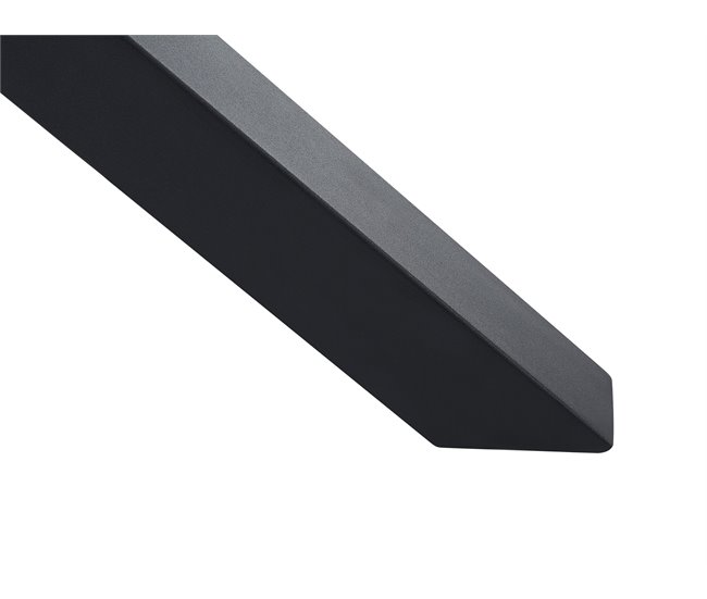 Beliani Mesa redonda MALETTO 120x120 Cinza