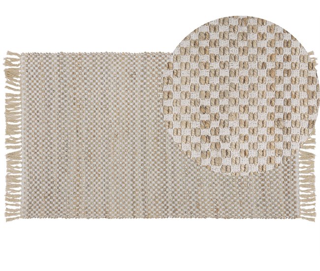 Beliani Pelos curtos ZERDALI 80x150 Bege