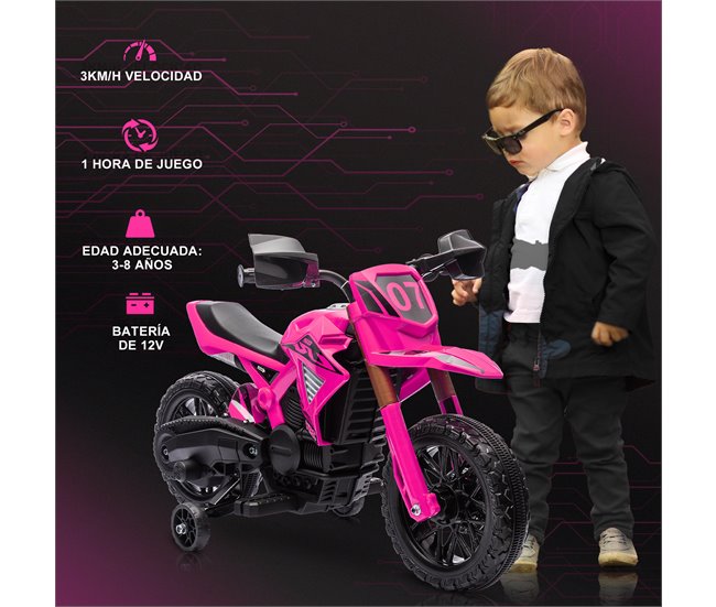 Mota Elétrica para Crianças Plástico e Metal AIYAPLAY Rosa