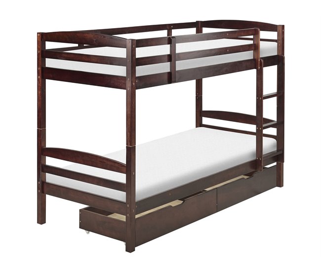 Beliani Beliche Pinho REGAT 97x208 Castanho
