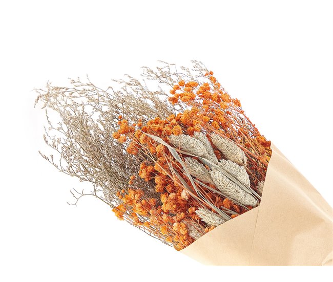 Beliani Ramo de flores secas CERCEDILLA Laranja