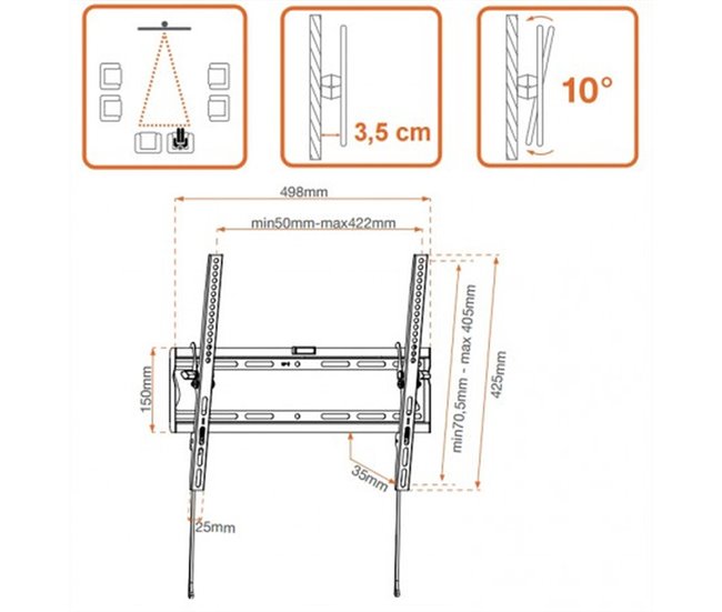 Suporte TV 451064 Preto