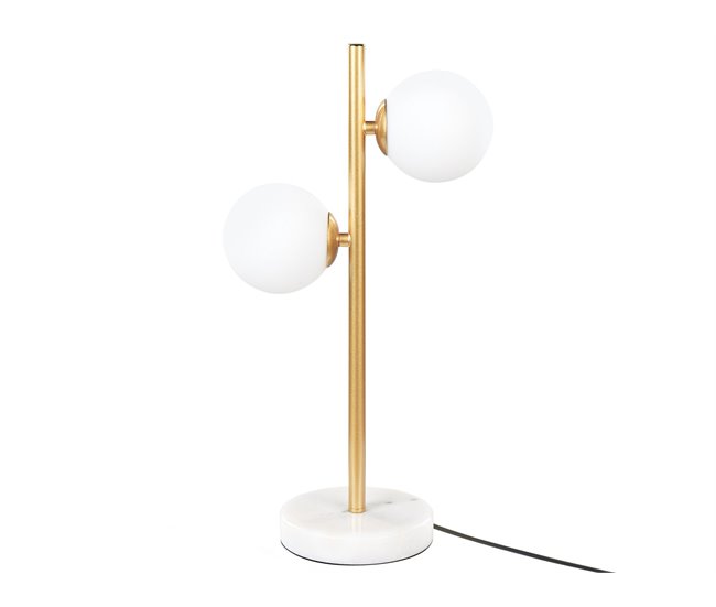 Beliani Candeeiro de mesa MEDINA Dourado