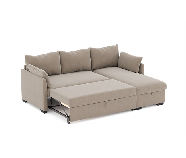 Chaise longue reversível com cama SYCO II Bege