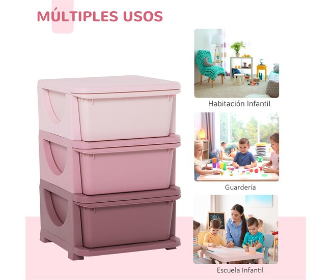 Organizador de Brinquedos Infantil PP HOMCOM 37 Azul