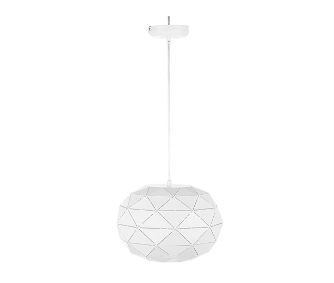 Beliani Candeeiro de tecto REWA Branco