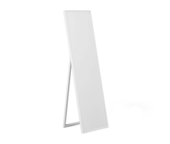 Beliani Espelho de pé TORCY 40x3 Branco
