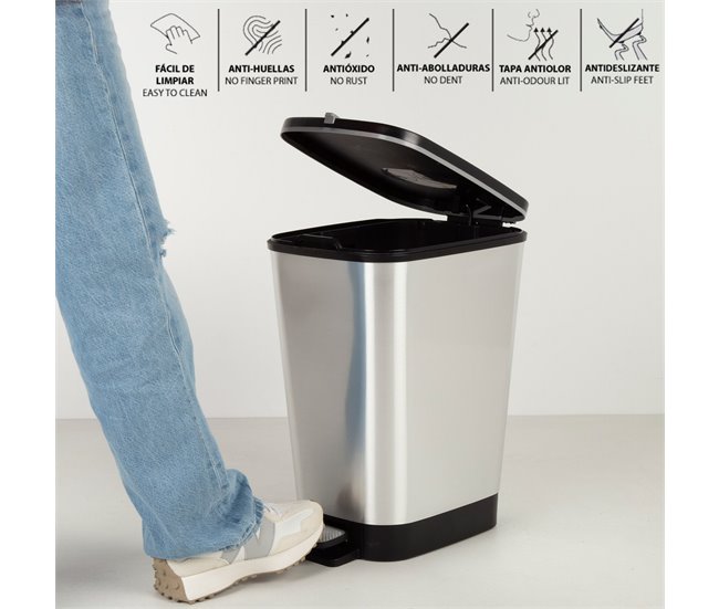 Curver Contentor com pedal Chic Bin 30-35L Cinza