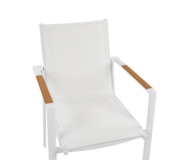 Beliani Cadeira de jardim BUSSETO Branco