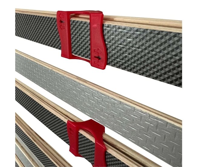 Base de cama em tubo multi-ripas XL mm ripas de faia 