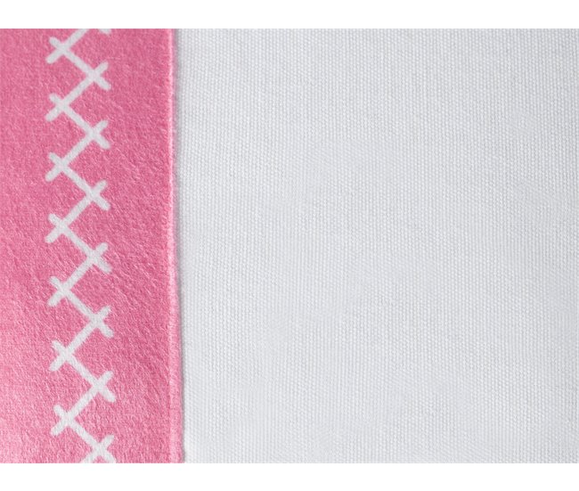 Beliani Almofada decorativa LOVELY Rosa