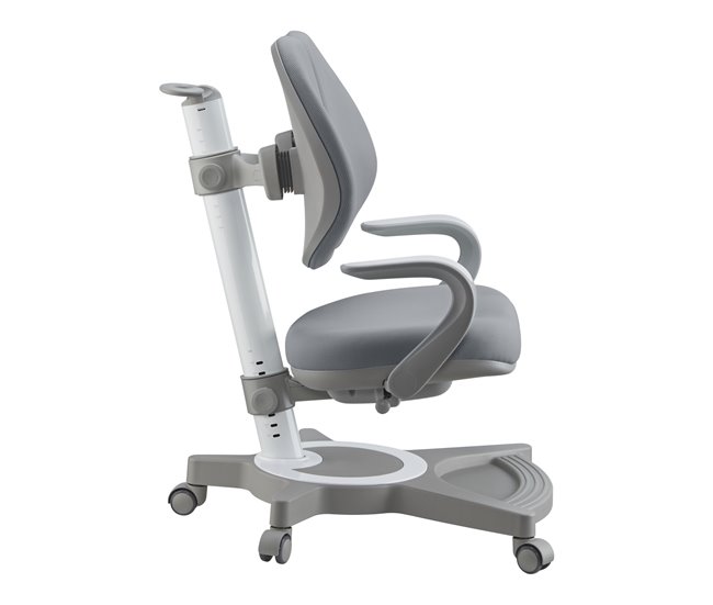 Cadeira de secretária para crianças Partille regulável [en.casa] Cinza