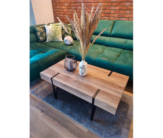 Beliani Almofada decorativa FREESIA 45x45 Azul/ Verde
