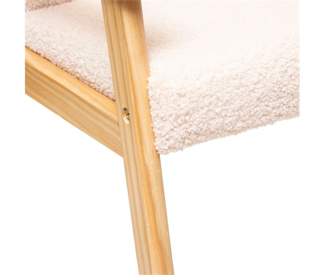 Poltrona de tecido infantil Basile, móveis para meninos e meninas Bege