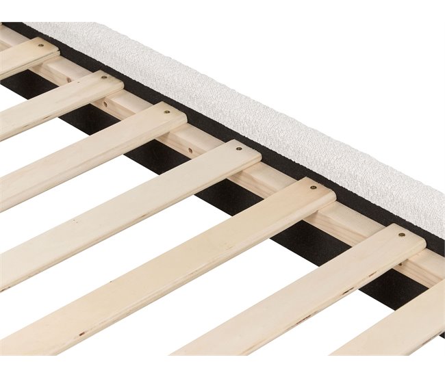 Beliani Cama Bouclé MARGUT 192x214 Bege